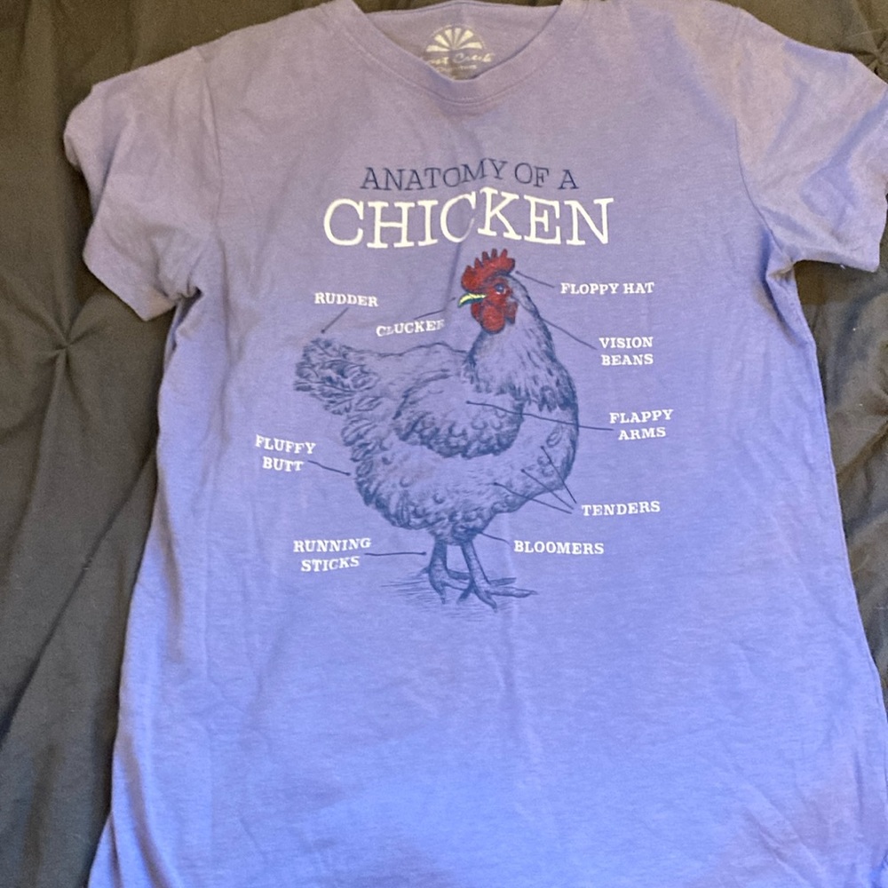 Anatomy of a chicken T-shirt